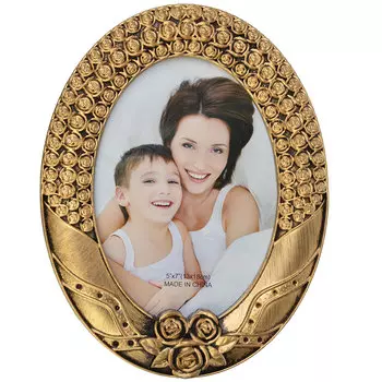 Фоторамка овальная, пластик, 23х18,5см, арт.2903-5