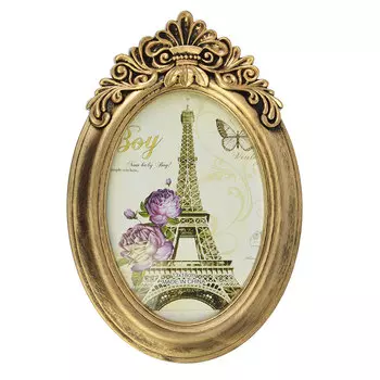 Фоторамка овальная, пластик, 26х18см, арт.2903-6