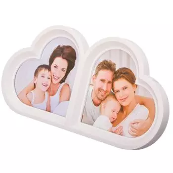 Фоторамка пластик, на 2 фотографии, 30х15,5х2см, арт.22-03