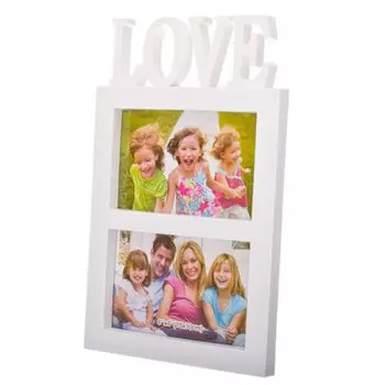 Фоторамка пластик, на 2 фотографии, 30х19х2см, арт.22-09