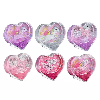 Фоторамка с водным наполнителем и блестками, 9,5х9х4 см, 4-5 дизайнов