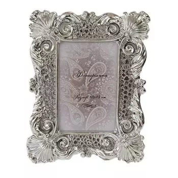 Фоторамка "Серебряная идиллия" 10х15см, полистоун