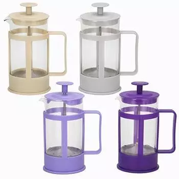Френч-пресс 350мл, пластик, 4 цвета