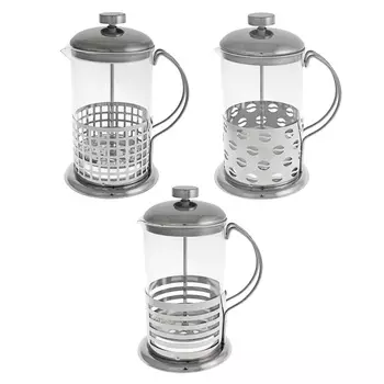 Френч-пресс 800 мл Ивет, стекло/нержавеющая сталь