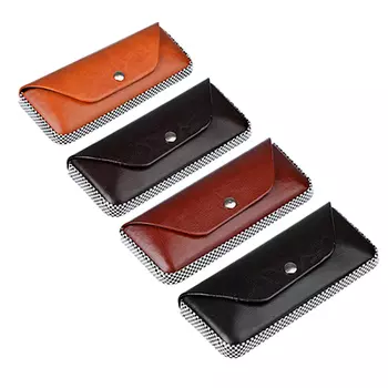 Футляр для очков, ПУ, 16х6,5см, 4 цвета