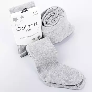 GALANTE Колготки детские, р-р 98-152 , хлопок 80%, эластан 17%, ПА 3%, однотонные, 5 цветов