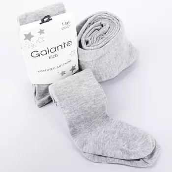 GALANTE Колготки детские, р-р 98-152 , хлопок 80%, эластан 17%, ПА 3%, однотонные, 5 цветов