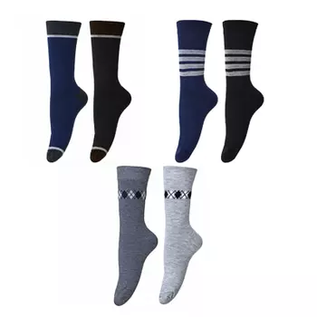 GALANTE Носки мужские р.25-29, 85% хлопок,10% полиэстер, 5% спандекс, 3 диз, НВ22-09