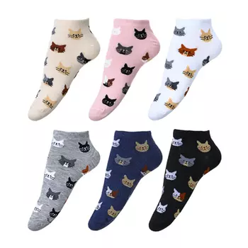 GALANTE Носки женские, р.23-25, 85% хлопок, 10% полиэстер, 5% спандекс, 4 диз, НН22-13