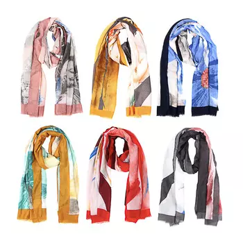 GALANTE Палантин женский Пастель, 100% полиэстер, 80х180см, 2 дизайна