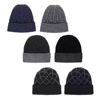 GALANTE Шапка мужская, р 56-58, 3 дизайна, ОЗ21-40