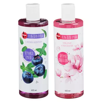 Гель для душа с антиоксидантами Черника мята/Арома фантазия, 400мл
