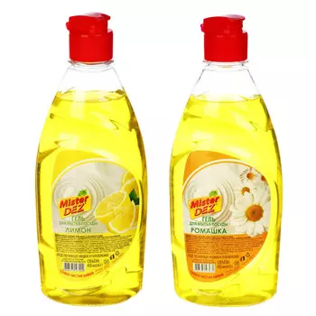 Гель для мытья посуды Mister Dez Eco-Cleaning Лимон / Ромашка, п/б, 450 мл
