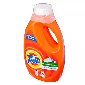 Гель для стирки Тайд Альпийская свежесть для белого и цветного п/б 1,3л 81498993