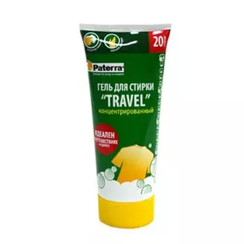 Гель для стирки в дороге PATERRA "TRAVEL" концентрированный, 100 мл в тубе 402-463