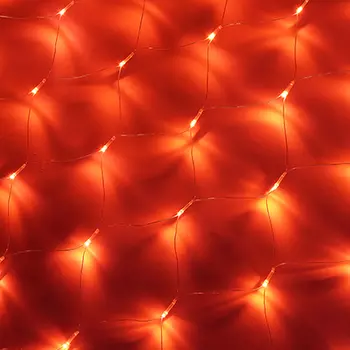 Гирлянда электрическая сетка СНОУ БУМ 144 LED, 1,6x1,6 м, коралловый