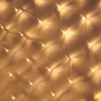 Гирлянда электрическая сетка СНОУ БУМ 224 LED, 2x2 м, шампань, прозрачный провод, 220В