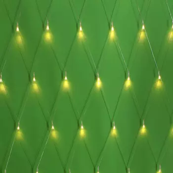 Гирлянда электрическая сетка СНОУ БУМ 96 LED, шампань, 1,4x1,5 м, постоянное свечение, 220В