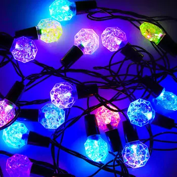 Гирлянда электрическая СНОУ БУМ "Карамель" 5м, 40LED, RGBYW0 (7 в 1), ПВХ провод, 220В