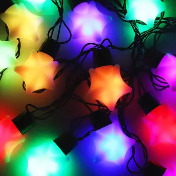 Гирлянда электрическая СНОУ БУМ "Матовая звезда" 4,5м, 20LED, RG\GB, ПВХ провод, 220В