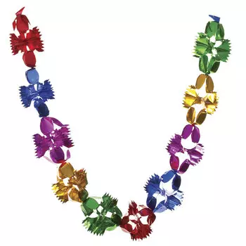 Гирлянда-растяжка СНОУ БУМ 15х15х150см ПВХ, многоцвет, "Фонарики", MYH-068