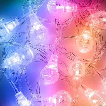 Гирлянда светодиодная с насадками СНОУ БУМ "Капля света, 3м, 25LED, RG/RB, 220В