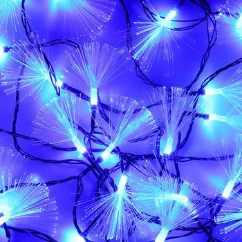 Гирлянда светодиодная с насадками СНОУ БУМ "Кисточка", 5м, 25LED, аква, 220В