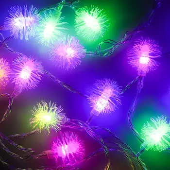 Гирлянда светодиодная СНОУ БУМ, 3 м, 15LED, насадка в форме "Снежинок 3D", RG/RB, автореж., 220В