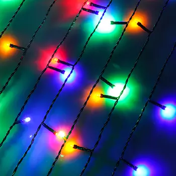 Гирлянда светодиодная Занавес СНОУ БУМ 2x1,5 м, 272 LED, мультицвет, 8 режимов, ПВХ провод, 220В