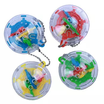 Головоломка шар-лабиринт мини, 5,8х4х5,8см, пластик