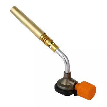 Горелка газовая ЧИНГИСХАН цанговый захват, узкое удлиненное сопло из латуни; 19,5х4х6см