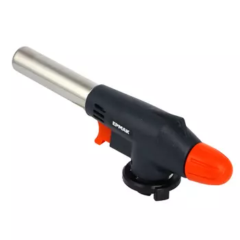 Горелка газовая ЧИНГИСХАН с пьезорозжигом, цанговый захват,широкое cопло; 17,5х4х6,2см