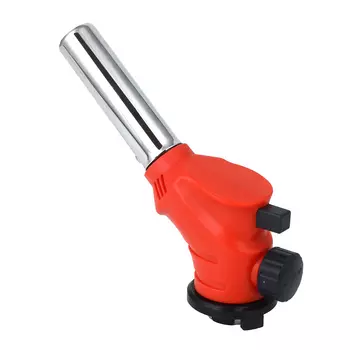 Горелка газовая ЧИНГИСХАН с пьезорозжигом, цанговый захват, широкое сопло; 12х4х11,5см