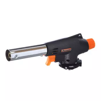 Горелка газовая ЕРМАК пьезо, на цанговый баллон, сопло 14мм, 1,45кВт, 20х4х6,5см