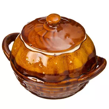 Горшок для жаркого 500мл керамика, 2 дизайна арт.2499/1