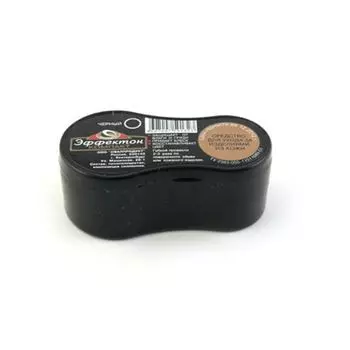 Губка для обуви, черная компакт, Эффектон