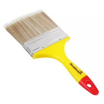 HEADMAN Кисть малярная плоская "Kanekaron" иск. щетина 4" (100мм)