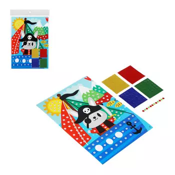 ХОББИХИТ Аппликация самоклеящаяся «Веселый день», бумага, ЭВА, 17,5х25см, 6-12 дизайнов