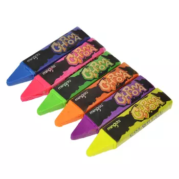 ХОББИХИТ Набор мелков для грима, 6 цветов, масляный грим, пластик