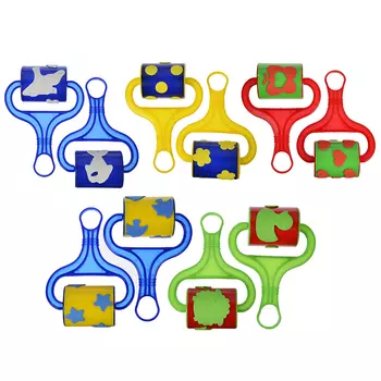 ХОББИХИТ Штамп-ролик, ЭВА, пластик, 15,5х11см, 10 дизайнов