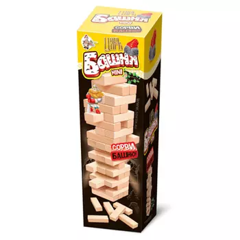 Игра "Царь Башня мини" (падающая башня) 6,5х18,5х6,5см