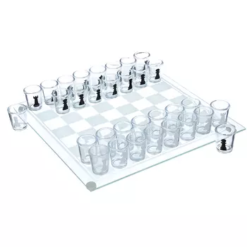 Игра на выпивание "Шахматы", 28х28х5,5 см, стекло