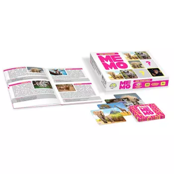 Игра настольная МЕМО "Мир животных" (50 карточек) 17х12х3см