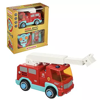ИГРОЛЕНД Авто-конструктор "Первая радиоуправляемая модель", свет, звук, 5АА, пласт., 24,6х28х11,2см