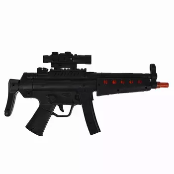 ИГРОЛЕНД Автомат с оптическим прицелом, пластик, свет, звук, вибрация, 3АА, 39,5х4х21см