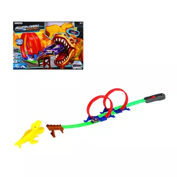 ИГРОЛЕНД Автотрек "Ящер-парк", ABS, PP, металл, 48,2х33х7,5см