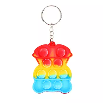 ИГРОЛЕНД Брелок игрушка антистресс головоломка, 7х5см, ПВХ, 9 дизайнов