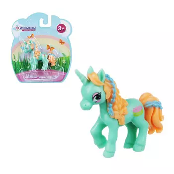 ИГРОЛЕНД Фигурка в виде мини-единорога, пластик, 5х6х2см, 12 дизайнов
