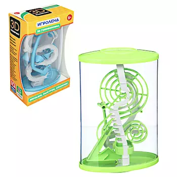 ИГРОЛЕНД Головоломка 3D лабиринт, пластик, 13х21см, 2 дизайна