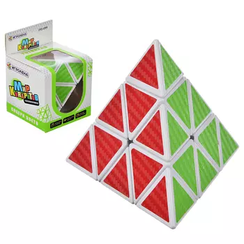 ИГРОЛЕНД Головоломка "Собери цвета. Тетраэдр", пластик, 8,5см, 8331